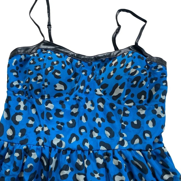 Nine Bird Blue & black mini w/ faux leather Size Medium - Picture 5 of 10